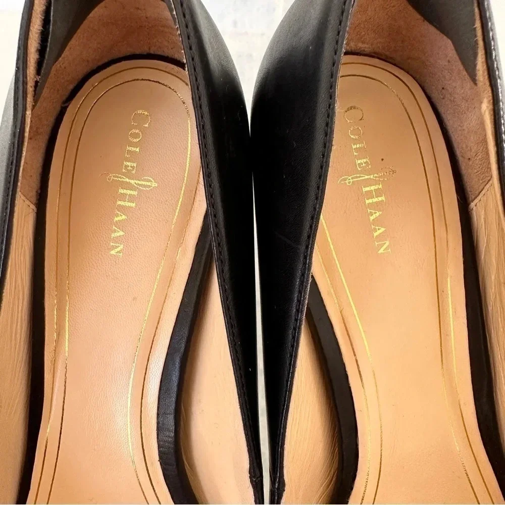 Cole Haan Leather Pumps in Black - Size 10.5